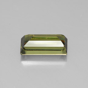 Granada demantoide amarelo natural 2,03ct, baguete, SI