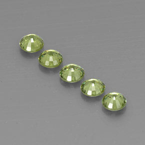 Pedras preciosas de granada demantoide verde natural de 1,79 ct, corte redondo, VVS-VS