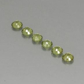 Pedras preciosas de granada demantoide verde natural de 1,62 ct, corte redondo, VVS-VS