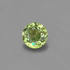 Granada demantoide verde natural 0,43ct, corte redondo, VS-SI