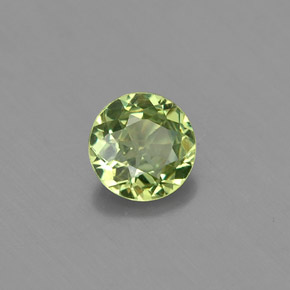 Granada demantoide verde natural 0,43ct, corte redondo, VS-SI