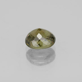 Granada demantoide amarelo natural 1,36ct, corte oval, VS-SI