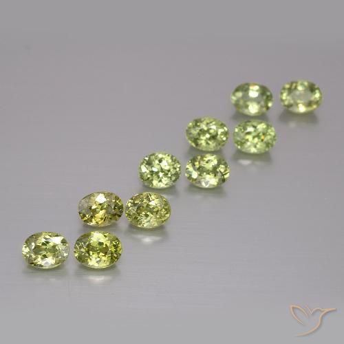 2.40ctw Natural Verde Terroso Quente Granada demantóide, oval, VS