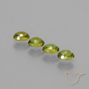 Pedras preciosas de Granada demantóide Medium Light Green natural de 1.02 ct, oval, VS