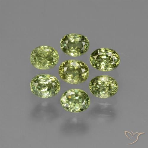 1.61ctw Natural Verde floresta Granada demantóide, oval, VS