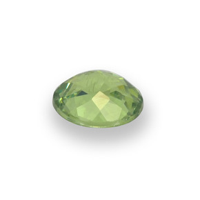 Granada demantóide Verde limão Natural 0.52ct, Corte Oval, VS