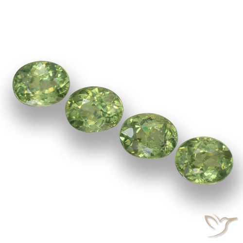 1.48ctw Natural Verde floresta Granada demantóide, oval, VS