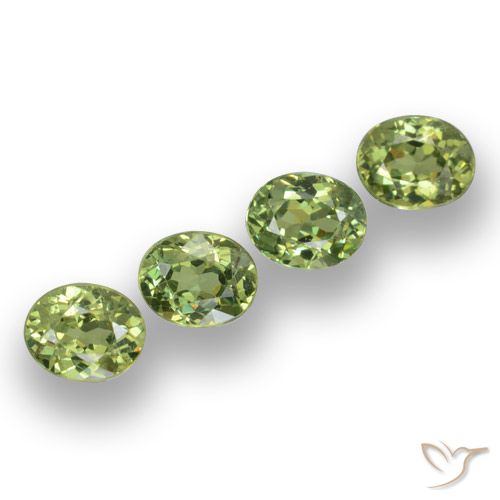 1.47ctw Natural Verde floresta Granada demantóide, oval, VS