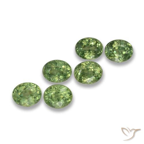 2.20ctw Natural Verde floresta Granada demantóide, oval, VS