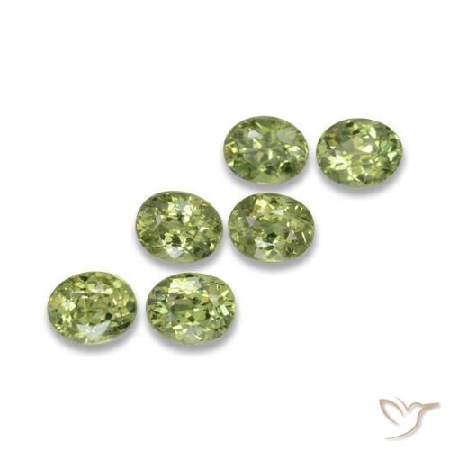 2.06ctw Natural Verde oliva Granada demantóide, oval, VS