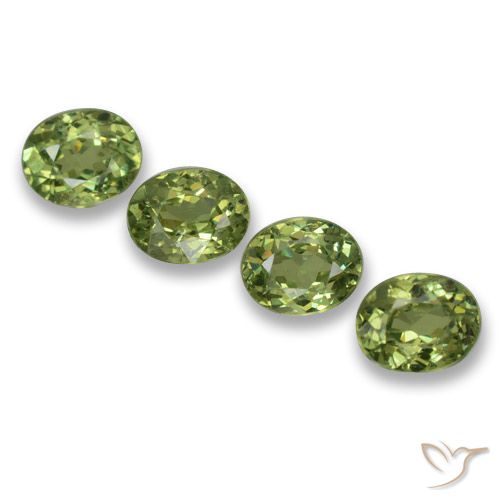 1.27ctw Natural Verde floresta Granada demantóide, oval, VS