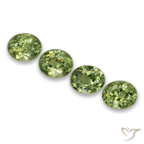 1.86ctw Natural verde quente Granada demantóide, oval, VS