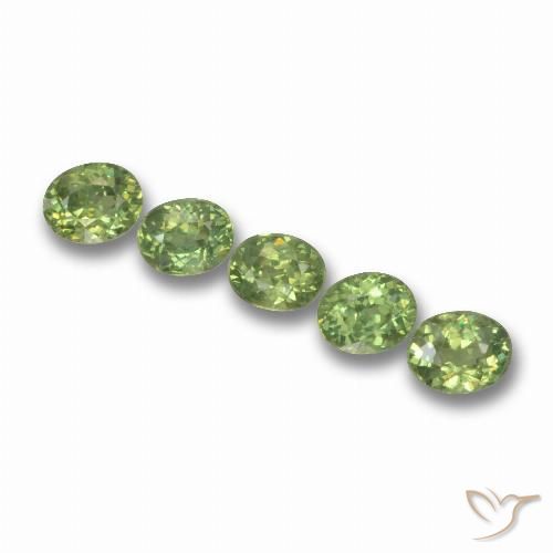 1.77ctw Natural verde quente Granada demantóide, oval, VS