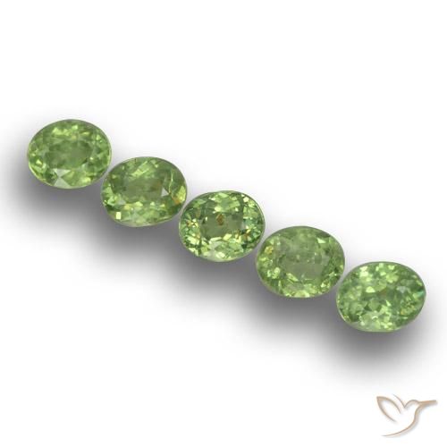 1.73ctw Natural Verde floresta Granada demantóide, oval, VS