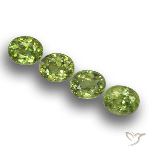 1.53ctw Natural Verde floresta Granada demantóide, oval, VS