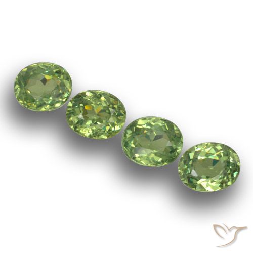 1.68ctw Natural Verde floresta Granada demantóide, oval, VS