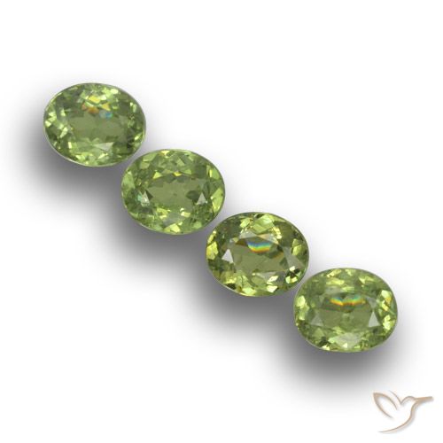 1.51ctw Natural Verde floresta Granada demantóide, oval, VS