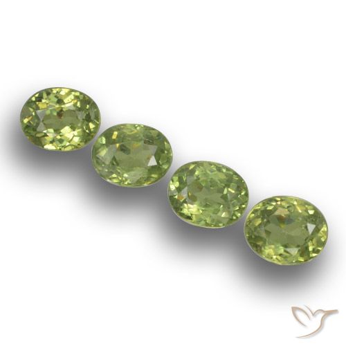 1.46ctw Natural Verde médio Granada demantóide, oval, VS