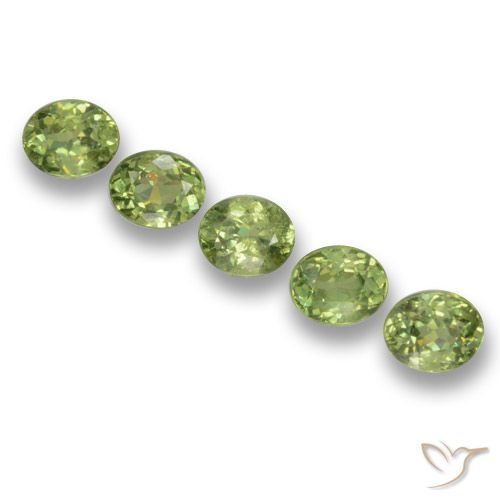 2.02ctw Natural Verde médio Granada demantóide, oval, VS