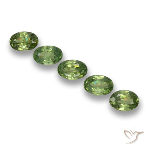 1.53ctw Natural verde quente Granada demantóide, oval, VS