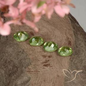 Pedras preciosas de Granada demantóide Verde limão natural de 1.42 ct, oval, VS
