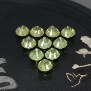 Pedras preciosas de Granada demantóide Verde médio natural de 1.98 ct, Redondo, VS-SI