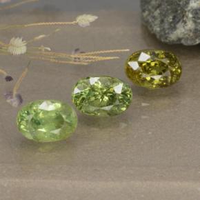Pedras preciosas de Granada demantóide Verde Floresta Claro natural de 2.68 ct, Corte Oval, VS-SI