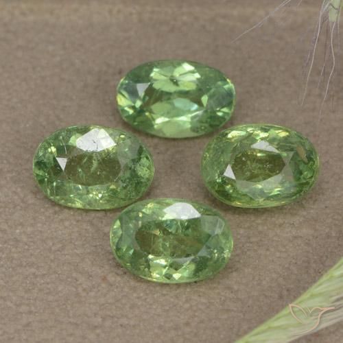 Pedras preciosas de Granada demantóide Verde floresta natural de 2.56 ct, oval, VS-SI