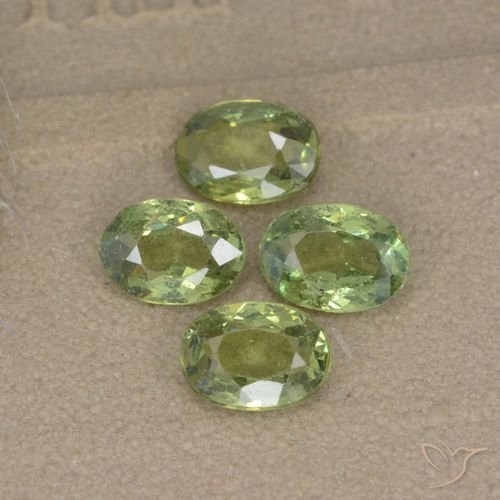 2.14ctw Natural Verde floresta Granada demantóide, oval, VS