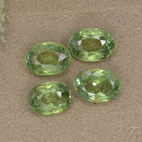 2.27ctw Natural Verde floresta Granada demantóide, oval, VS