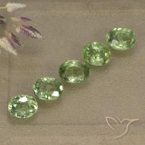 Pedras preciosas de Granada demantóide Verde floresta natural de 2.49 ct, oval, VS-SI