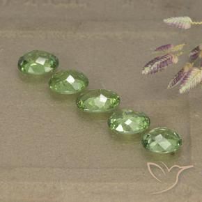 Pedras preciosas de Granada demantóide Verde floresta natural de 2.49 ct, oval, VS-SI