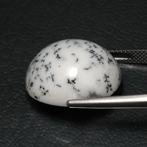 Ágata dendrítica multicolorido natural 21,31ct, corte oval, opaco
