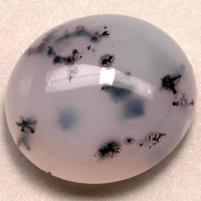 Ágata dendrítica multicolorido natural 58,60ct, transparente, transparente/translúcido