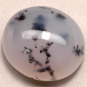 Ágata dendrítica multicolorido natural 58,60ct, transparente, transparente/translúcido