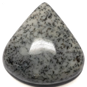 Ágata dendrítica multicolorido natural 15,55ct, formato de pêra, opaco