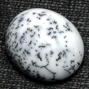 Ágata dendrítica multicolorido natural 20,58ct, corte oval, opaco