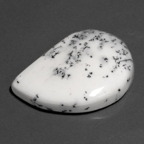 Ágata dendrítica multicolorido natural 26,63ct, forma extravagante, opaco