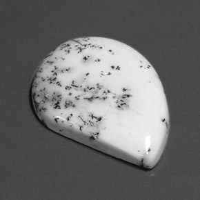 Ágata dendrítica multicolorido natural 26,63ct, forma extravagante, opaco
