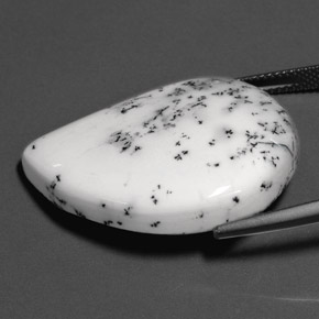 Ágata dendrítica multicolorido natural 26,63ct, forma extravagante, opaco