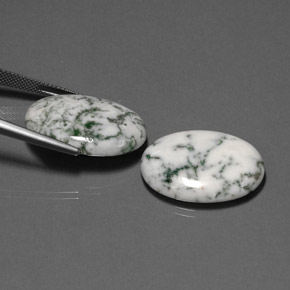 Pedras preciosas de Ágata Dendrítica Multicolorido natural de  ct, Corte Oval, Opaco