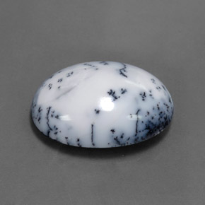 Ágata dendrítica multicolorido natural 15,11ct, corte oval, opaco