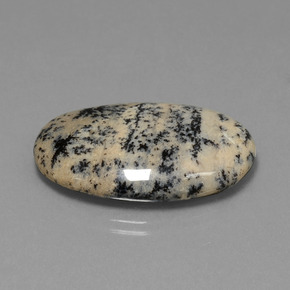 Ágata Dendrítica Multicolorido Natural 28.19ct, Corte Oval, Opaco