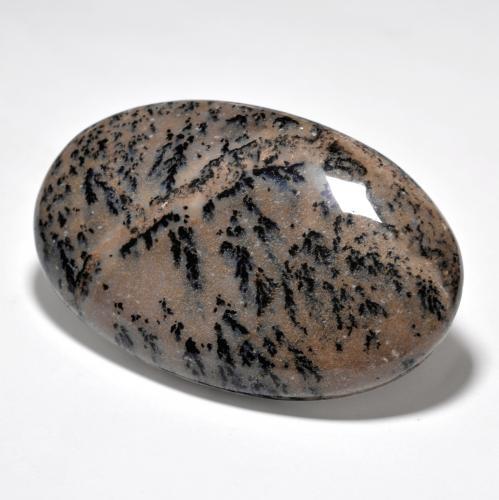 Ágata dendrítica multicolorido natural 83,45ct, corte oval, opaco
