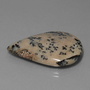 Ágata Dendrítica Multicolorido Natural 28.31ct, Formato de pêra, Opaco