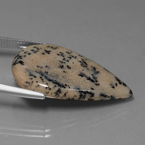 Ágata Dendrítica Multicolorido Natural 28.31ct, Formato de pêra, Opaco