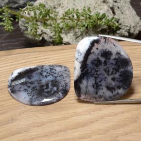 Pedras preciosas de ágata dendrítica multicolorido natural de 88,35 ct, forma extravagante, translúcido