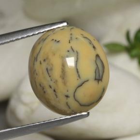 Ágata dendrítica multicolorido natural 6,05ct, corte oval, opaco