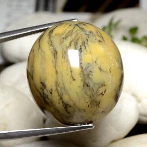 Ágata Dendrítica Multicolorido Natural 44.92ct, Corte Oval, Opaco