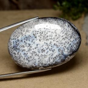 Ágata Dendrítica Multicolorido Natural 104.78ct, Corte Oval, Opaco